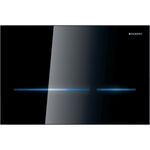 Sistema de descarga Geberit para inodoros. Descarga electrónica, servicio de red, doble descarga, pulsador Sigma80, libre de con
